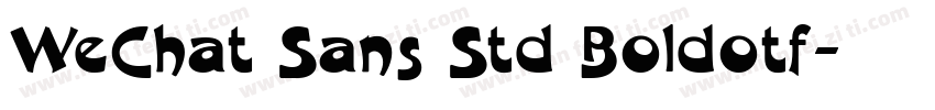 WeChat Sans Std Boldotf字体转换